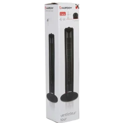 Gifi Ventilateur tour Homday noir