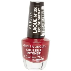 Hot Gifi Vernis à ongles laqué rouge grenat n°28