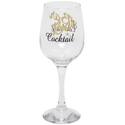 Verre à cocktail à pied transparent avec inscription 48 cl x2^Gifi Online