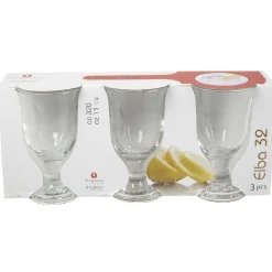 Verre à eau à pied Elba x3^Gifi Discount