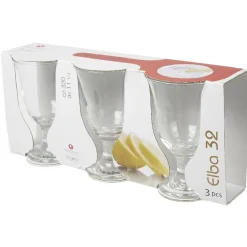 Verre à eau à pied Elba x3^Gifi Discount