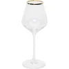 Verre à pied avec liseré doré 38 cl x4^Gifi New