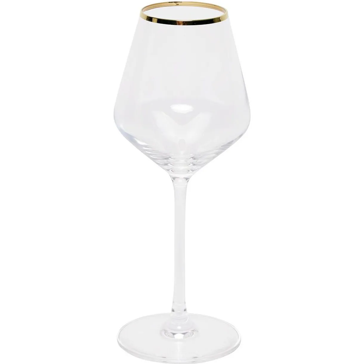 Verre à pied avec liseré doré 38 cl x4^Gifi New