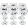 Verre à pied en verre transparent design Bistrot x6^Gifi Discount
