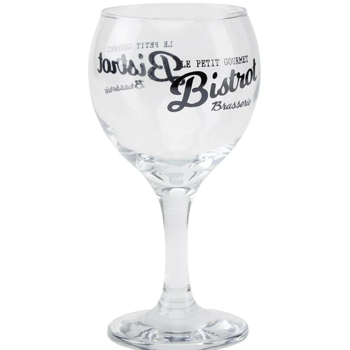 Verre à pied en verre transparent design Bistrot x6^Gifi Discount