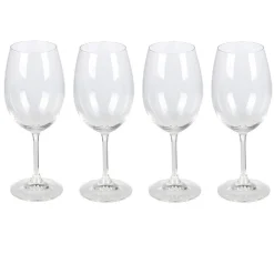 Verre à pied transparent 45 cl x4^Gifi Discount