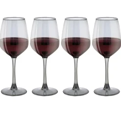 Verre à vin argenté x4^Gifi Discount