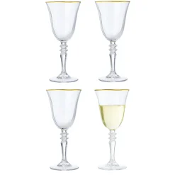 Verre à vin bord doré 27cl x4^Gifi Clearance