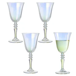 Verre à vin irisé transparent 27cl x4^Gifi New