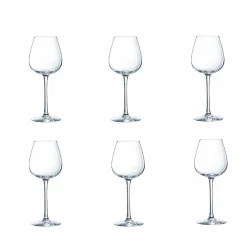 Verre à vin rouge pied cristallin Wine Emotion 35 cl x6^Gifi Clearance