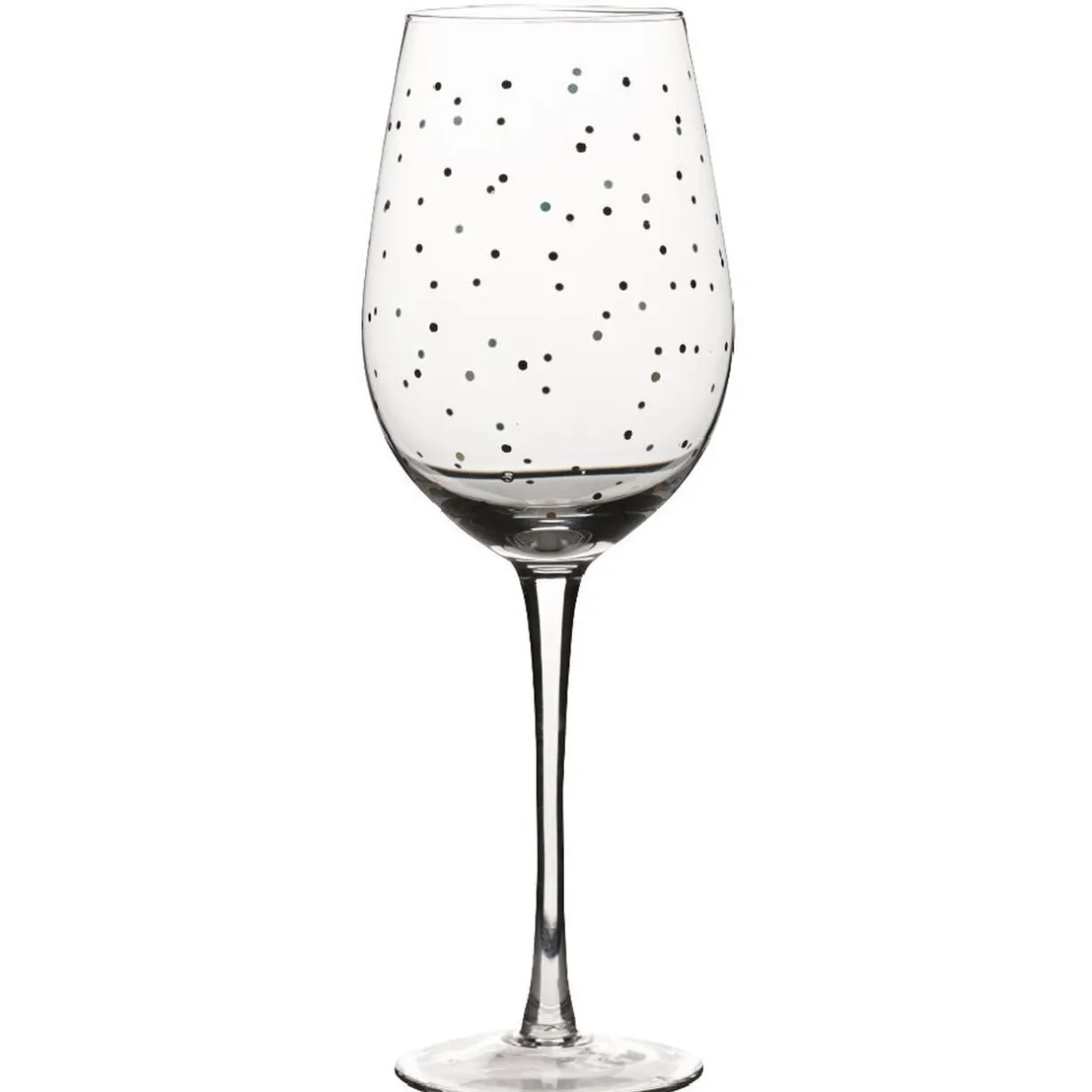 Verre à vin transparent motif pois^Gifi Clearance