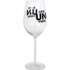Verre à vin XL sur pied transparent inscription Juste un verre 75 cl^Gifi Hot