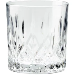 Verre à whisky transparent ciselé 33 cl x4^Gifi