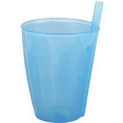 Verre avec paille intégrée transparent^Gifi Clearance