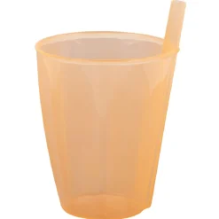 Verre avec paille intégrée transparent^Gifi Clearance