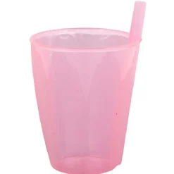 Verre avec paille intégrée transparent^Gifi Clearance