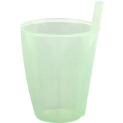 Verre avec paille intégrée transparent^Gifi Clearance