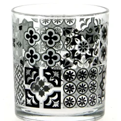 Verre bas motif carreaux de ciment x 3^Gifi Hot