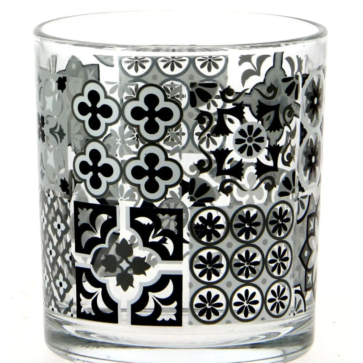 Verre bas motif carreaux de ciment x 3^Gifi Hot