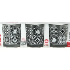 Verre bas motif carreaux de ciment x 3^Gifi Hot