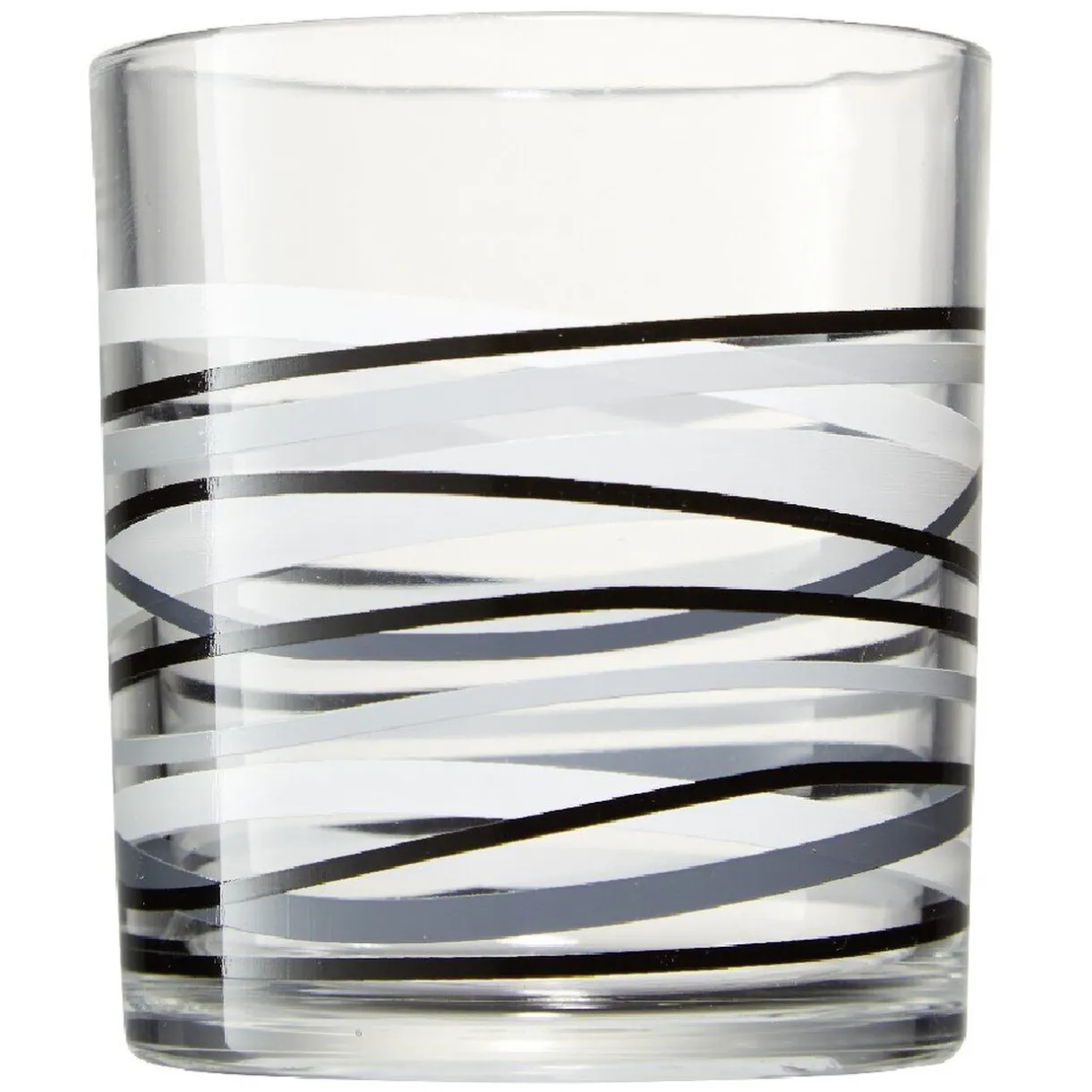 Verre bas motif rayure graphique 25 cl x 6^Gifi New