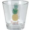 Verre bas style tropical motif ananas 25cl^Gifi Outlet