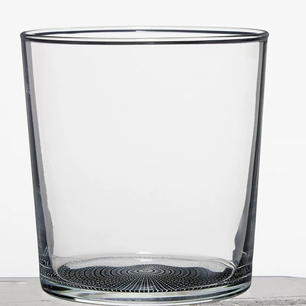 Verre bas transparent fond imprimé 34,5 cl^Gifi Clearance