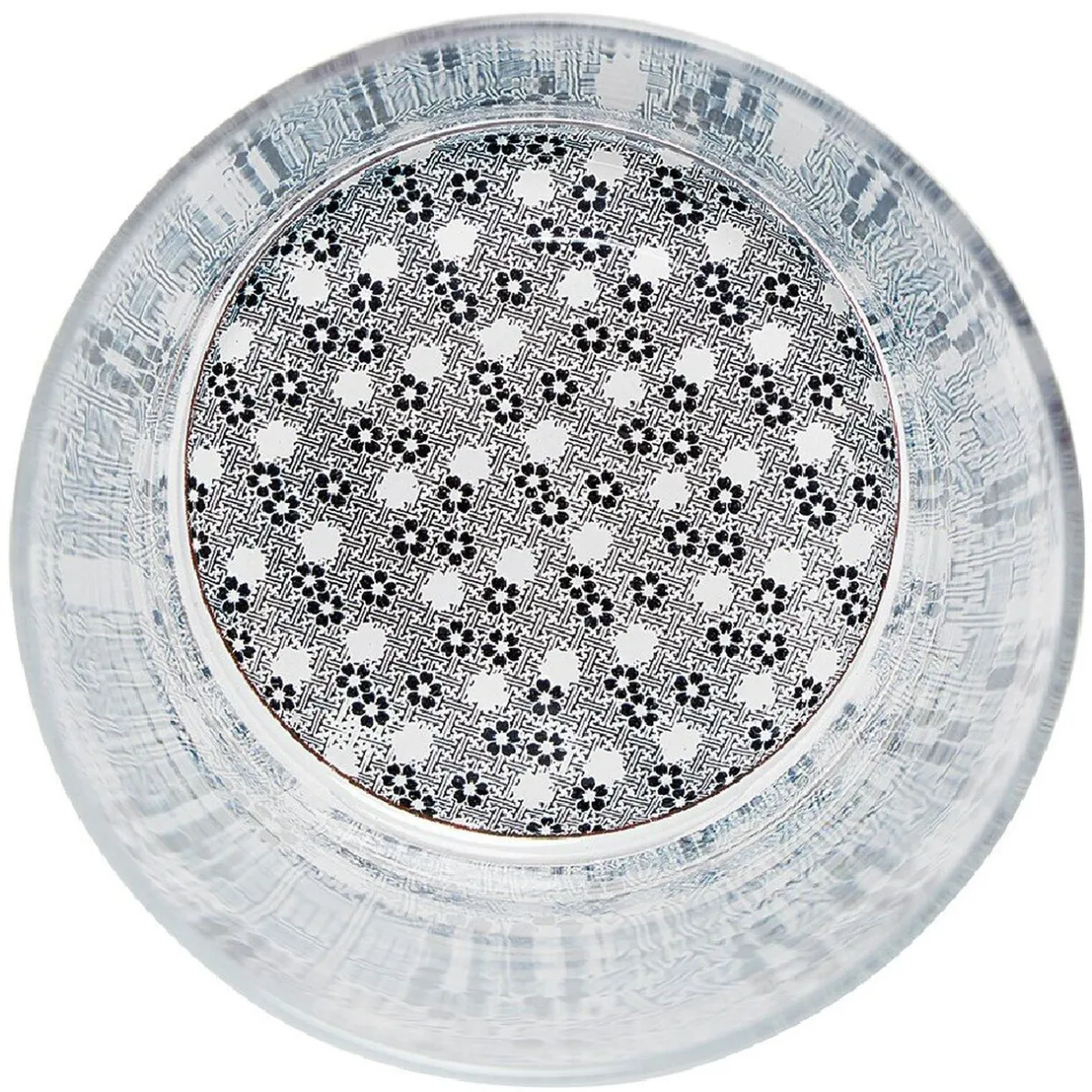 Verre bas transparent fond imprimé 34,5 cl^Gifi Clearance