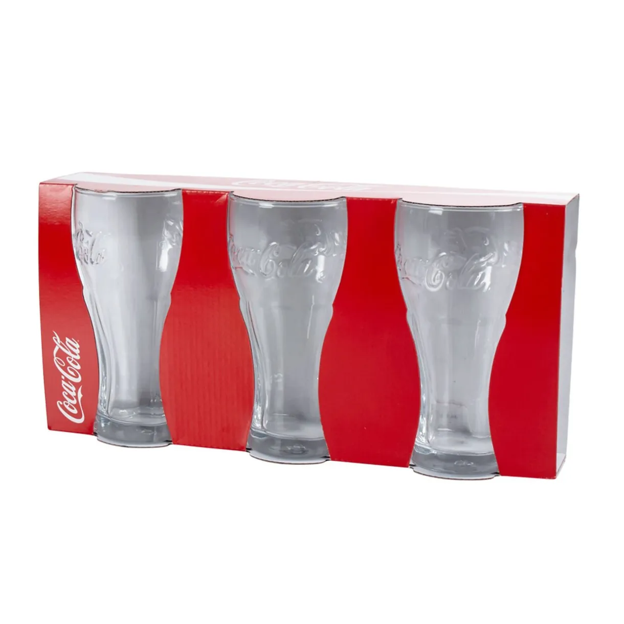 Verre Coca-Cola transparent x3^Gifi Discount