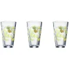 Verre conique haut motif exotique 32,5 cl x3^Gifi Discount
