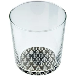 Verre décor fleuri X3^Gifi Discount