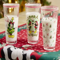 Verre Disney Noël Mickey Minnie 30cl x3^Gifi Best