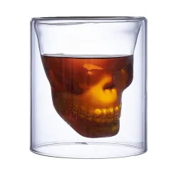Verre double paroi Halloween tête de mort 25cl^Gifi Discount