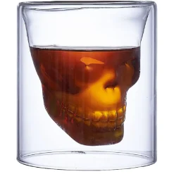 Verre double paroi Halloween tête de mort 25cl^Gifi Discount