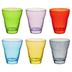 Verre gobelet jazz empilable uni coloré x 6^Gifi Best