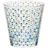 Verre gobelet transparent déco triangles multicolore x 3^Gifi Sale