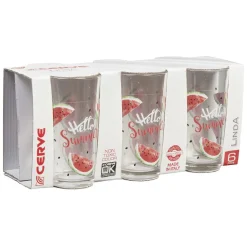 Verre haut pastèque Hello Summer x 6^Gifi Outlet