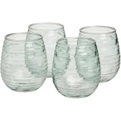 Verre plastique transparent Ø9xH11cm x4^Gifi Best