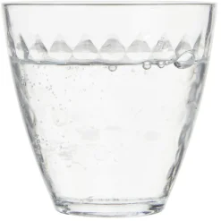 Verre transparent design point relief 25 cl x12^Gifi Outlet