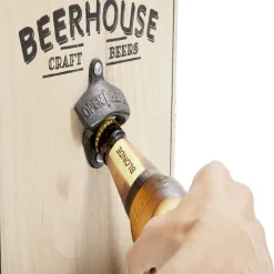 Verres à bière 50cl x2 avec support décapsuleur et 2 sous verres^Gifi Outlet