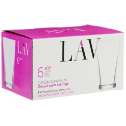 Verrine LAV en verre transparent 14 cl x6^Gifi Hot