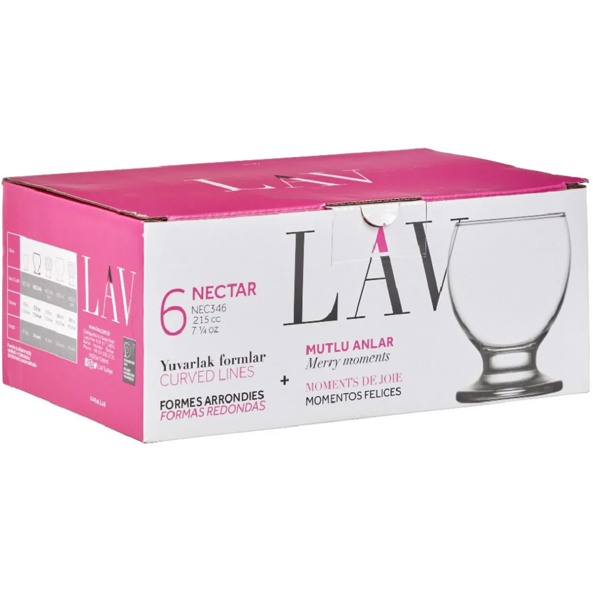 Verrine LAV en verre transparent 21,5 cl x6^Gifi Sale