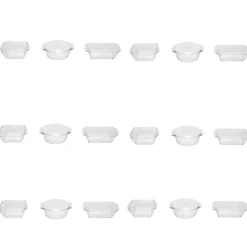 Verrine ronde rectangle et carré x 18^Gifi Outlet