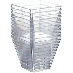 Verrine x50 + mini-cuillère x50 réutilisable transparent^Gifi Hot