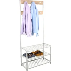 Rangement|Gifi Vestaire métal et effet bois