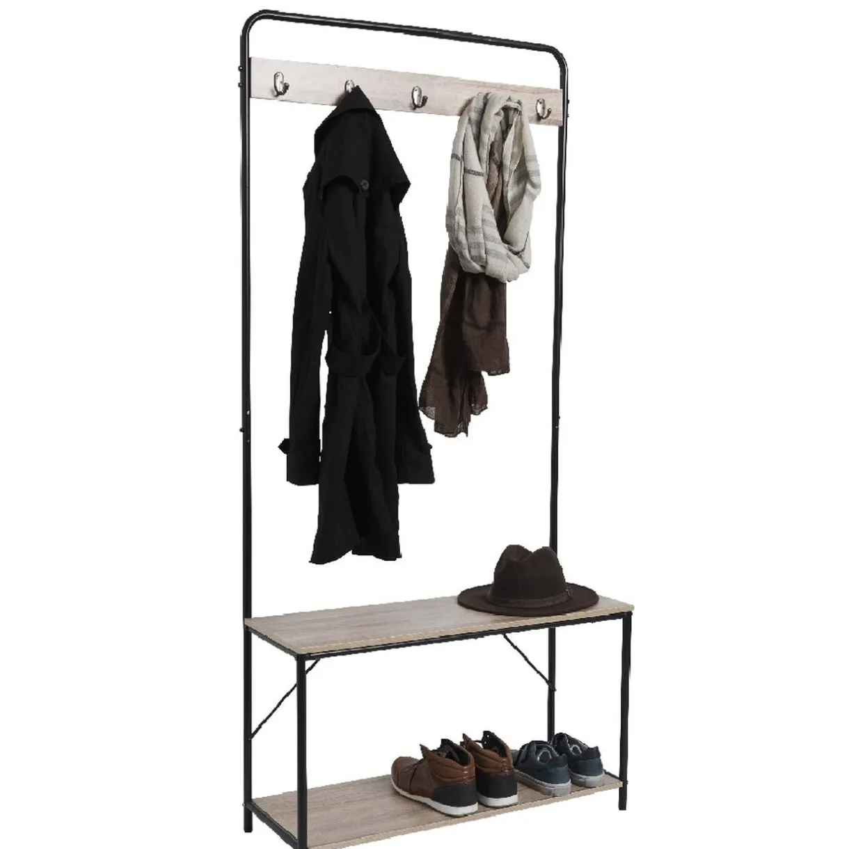 Rangement|Gifi Vestiaire penderie avec banc