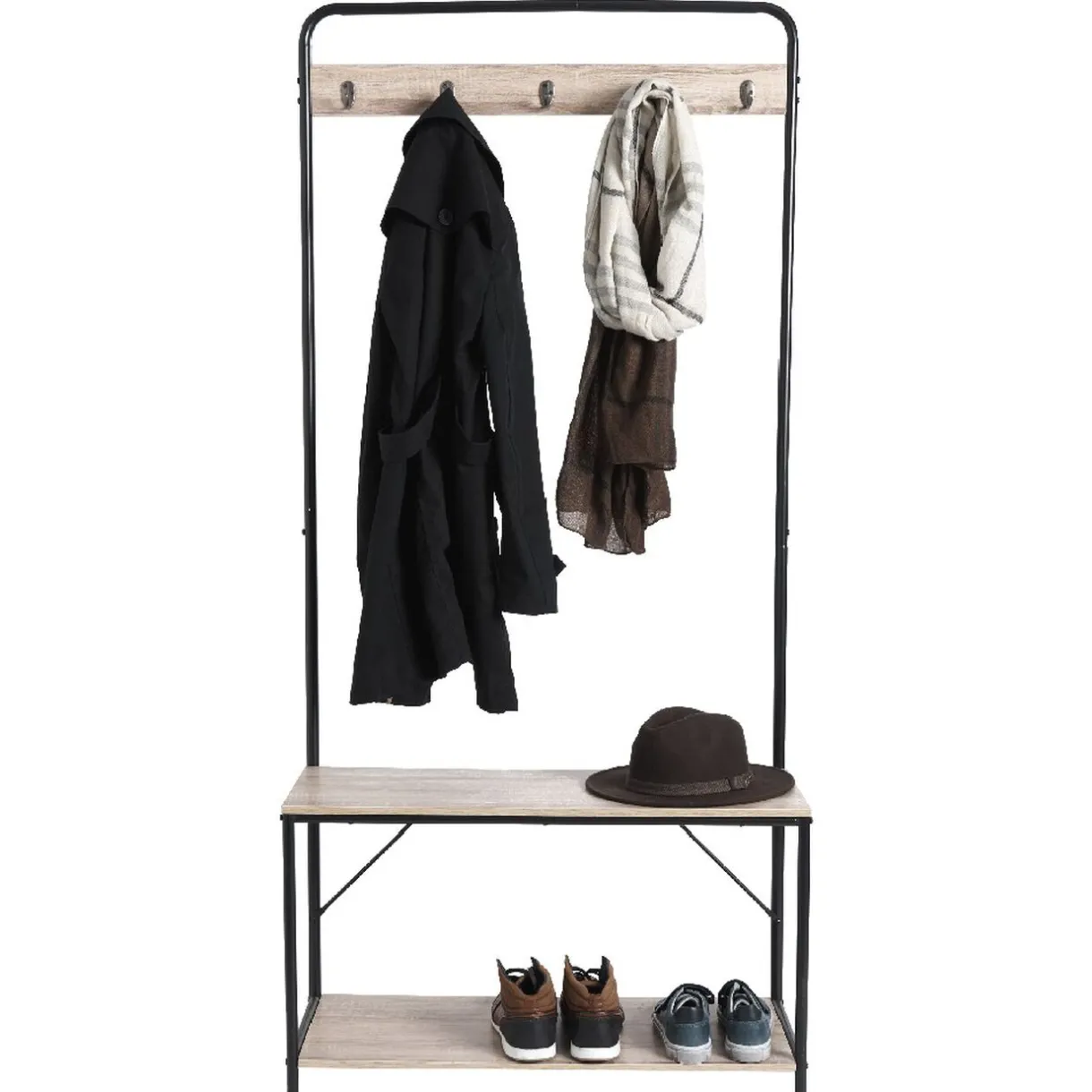 Rangement|Gifi Vestiaire penderie avec banc