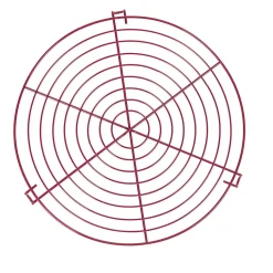 Volette à gâteau ronde en métal rose^Gifi Sale