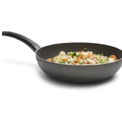 Wok antiadhésif 28 cm noir^Gifi Hot