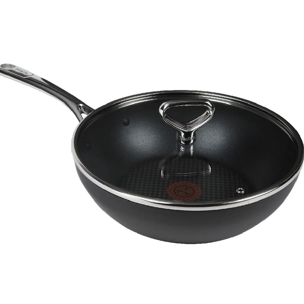 Wok Tefal Reserve Collection tous feux couvercle verre^Gifi Clearance